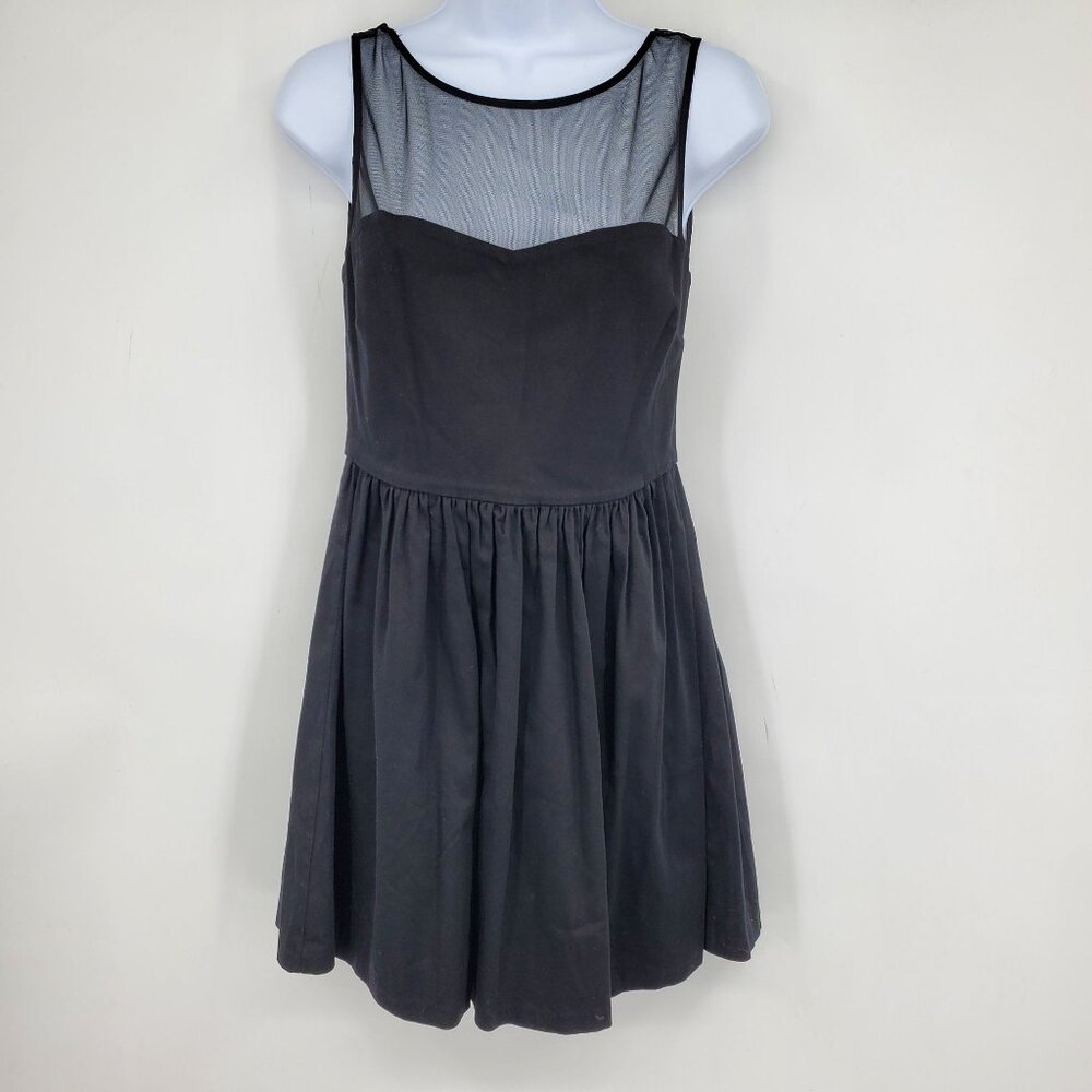 Aqua Fit and Flare‎ Mesh Top Women's Witchy Core Grunge Mini Dress Size Small
